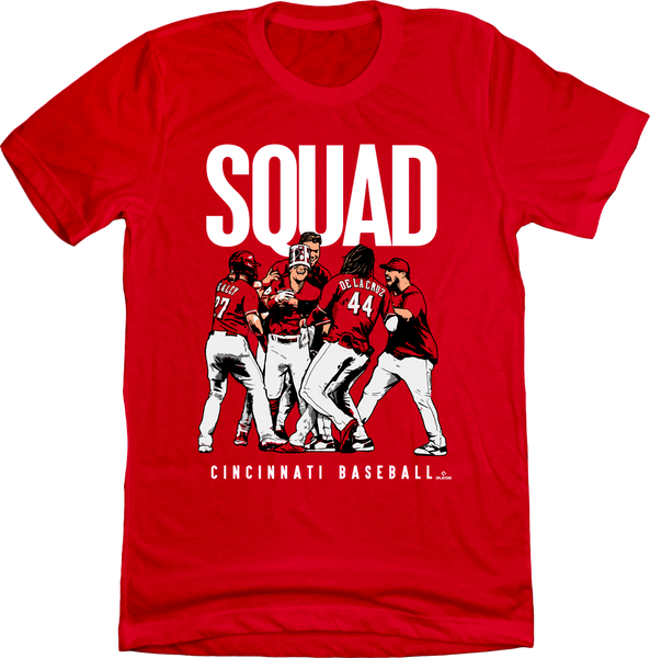 Matt McLain Cincinnati Reds The Squad Baseball MLBPA Licensed T-Shirt