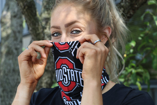 Ohio State Buckeyes OFFICIALLY LICENSED Block O Neck Gaiter Face Mask -Reusable