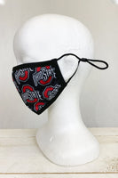 Ohio State Buckeyes OFFICIALLY LICENSED Face Mask Reusable Washable Comfortable