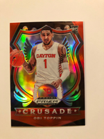 2020-21 Panini Prizm Obi Toppin #87 Crusade Red Prizm Rookie Card RC #20/299