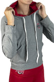 The Ohio State Buckeyes Block O Crop Womens Hoodie- Gray