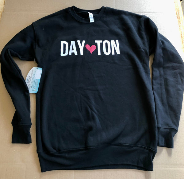 Dayton Heart Love Womens Crew Neck Sweatshirt