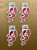 Ohio State Buckeyes Running Brutus Color Shock Durable Decal Sticker Lot of 4