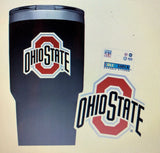 Ohio State Buckeyes Color Shock Durable Decal Sticker Lot of 5