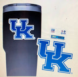 University of Kentucky Wildcats UK Logo Color Shock Durable Decal Sticker Lot of 4