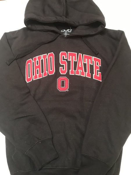 Ohio State Buckeyes OVB Block O Hoodie Sweatshirt-Stitched-Black