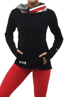 The Ohio State University Luxe Funnel Neck Long Sleeve Top