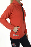 Ohio State Buckeyes Snorkel Neck Hoodie/Red