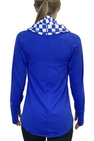 University of Kentucky Wildcats Funnel Neck Long Sleeve/Blue