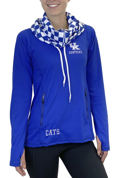 University of Kentucky Wildcats Funnel Neck Long Sleeve/Blue