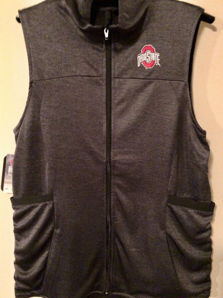 Ohio State Buckeyes Athletic O Performance Womens Vest Charcoal Gray
