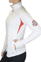 The Ohio State University "White Noise" 1/4 Zip Pullover